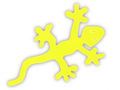 Adesivo riflettente geco, una confezione da 5 pz