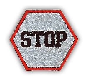 Immagine STOP applicazione termo-adesiva
