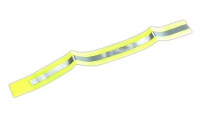 Nastro riflettente con velcro colore giallo