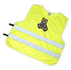 Gilet riflettente per bambini  con orso bruno