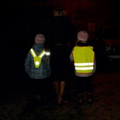 Gilet riflettente per bambini di colore giallo