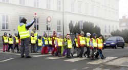 Gilet riflettente per bambini di colore giallo