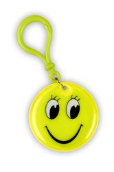 Ciondolo riflettente smiley giallo