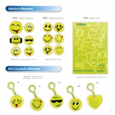 Adesivi riflettenti-set di smilies